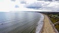 Aerial View Photo of English Seaside Beach of Bournemouth Royalty Free Stock Photo