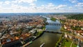 Aerial View Photo Of Historic Old Town Gothic Prague Cityscape In Czech Republic Royalty Free Stock Photo