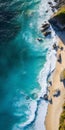 Aerial View Of Beautiful Beach: Stunning Crag Photography Wallpaper