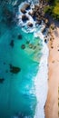 Aerial Headland Photography Of Beautiful Beach Wallpaper In 8k