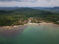 Aerial view of Phu Quoc coastline Royalty Free Stock Photo