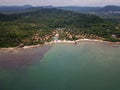 Aerial view of Phu Quoc coastline Royalty Free Stock Photo