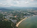 Aerial view of Phu Quoc coastline Royalty Free Stock Photo