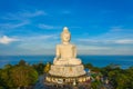 Aerial view Phuket Big Buddha is one of the island most important and revered landmarks on the island