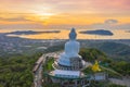 Aerial view Phuket Big Buddha is one of the island most important and revered landmarks on the island