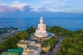 Aerial view Phuket Big Buddha is one of the island most important and revered landmarks on the island