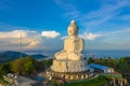 Aerial view Phuket Big Buddha is one of the island most important and revered landmarks on the island