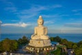 Aerial view Phuket Big Buddha is one of the island most important and revered landmarks on the island