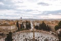 aerial view of Piazza del Popolo (People Square), Rome, Italy Royalty Free Stock Photo