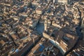 Aerial view of Piazza della Signoria, one of the main square in Florence downtown, Florence, Tuscany, Italy Royalty Free Stock Photo