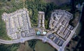 Aerial view of suburban condo in downtown alpharetta georgia Royalty Free Stock Photo