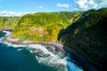 Aerial view picturesque nature of Ponta Delgada Island, Azores