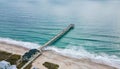 Aerial view of a pier located in Wrightsville Beach, North Carolina Royalty Free Stock Photo