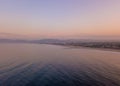 Aerial view of the pier near Venice beach Royalty Free Stock Photo