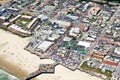 Aerial view of pier at Pismo Beach, CA