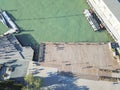 Aerial view Pier 1 waterfront in San Francisco, California, USA Royalty Free Stock Photo