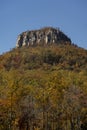 Aerial View Pilot Mountain In The U.S. State Of North Carolina Royalty Free Stock Photo