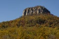 Aerial View Pilot Mountain In The U.S. State Of North Carolina Royalty Free Stock Photo
