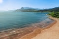 Aerial view of the Pink Beach in Fuxian Lake, Yunnan - China Royalty Free Stock Photo