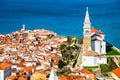 Aerial view of Piran Royalty Free Stock Photo