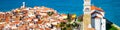 Aerial view of Piran, Slovenia Royalty Free Stock Photo