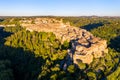 Aerial view of Pitigliano town in Tuscany, Italy Royalty Free Stock Photo