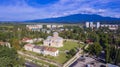 Aerial view on Pitsunda Cathedral Royalty Free Stock Photo