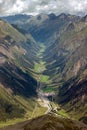 Aerial View of Pitztal Valley in Austria