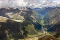 Aerial View of Pitztal Valley and Rifflesee