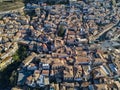 Aerial view of Pizzo Calabro, Calabria, tourism Italy. Panoramic view of the small town of Pizzo Calabro by the sea.