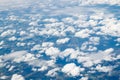 Aerial view from plane. Flight from Helsinki to Amsterdam Royalty Free Stock Photo