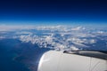 Aerial view from the plane over Punta Cana, Dominican Republic Royalty Free Stock Photo