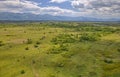 Lika region plateau an aerial view of the Croatian landscape