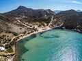 Aerial view of Plathiena beach