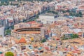 Aerial view of Plaza de Toros in Alicante, Spain