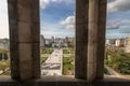 Aerial view of Plaza Moreno and Municipal Palace from Cathedral Tower - La Plata, Buenos Aires Province, Argentina Royalty Free Stock Photo