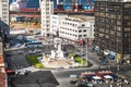 Aerial view of Plaza Sotomayor Square - Valparaiso, Chile