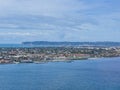 Aerial view of the Point Loma and San Diego bay Royalty Free Stock Photo