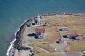 Aerial View of Point Wilson Lighthouse Royalty Free Stock Photo