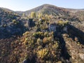 Aerial view of Polska Skakavitsa waterfall, Bulgaria