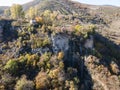 Aerial view of Polska Skakavitsa waterfall, Bulgaria