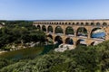 aerial view of Pont du Gard Royalty Free Stock Photo