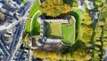 Aerial photo of Pontivy castle