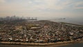 Aerial view slums of Manila, the poor district. Philippines, Manila