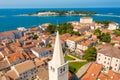 Aerial view of Porec town, Croatia Royalty Free Stock Photo