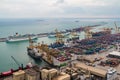 Aerial view of Port of Barcelona