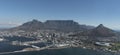Aerial view Port of Cape Town and Table Mountain Royalty Free Stock Photo