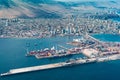 Aerial view of the port city of Iquique