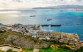 Aerial view of the port of gibraltar...IMAGE Royalty Free Stock Photo