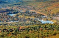 Aerial view of Port Jervis Royalty Free Stock Photo